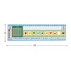 Zaner-Bloser 100-Grid with Number Line Self-Adhesive Vinyl Desktop Helpers™ - Set Of 24