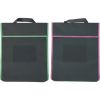Store More® Large Book Pouches And Labels - Black With Neon Trim - Set Of 12