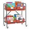 Really Good Stuff® Mid-Size Mobile Storage Rack With Picture Book Bins™ - 1 rack, 4 bins