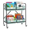 Really Good Stuff® Mid-Size Mobile Storage Rack With Picture Book Bins™ - 1 rack, 4 bins