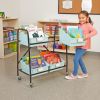 Really Good Stuff® Mid-Size Mobile Storage Rack With Picture Book Bins™ - 1 rack, 4 bins
