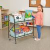 Really Good Stuff® Mid-Size Mobile Storage Rack With Picture Book Bins™ - 1 rack, 4 bins