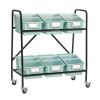 Mid-Size Mobile Storage Rack With Chapter Book Bins™ - 1 rack, 6 bins