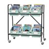 Mid-Size Mobile Storage Rack With Chapter Book Bins™ - 1 rack, 6 bins