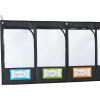 Wall Pockets With Labels - 1 pocket chart, 12 cards