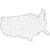 USA Shaped Dry Erase Boards - Set Of 6