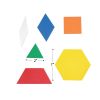 Excellerations® Giant Foam Pattern Blocks - 149 Pieces