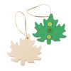 Colorations® Hanging Wood Leaves - Set of 12