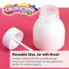 Colorations® Re-usable Glue Jar with Brush - Set of 24