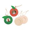 Colorations® Wooden Photo Frame Ornaments - Set of 12
