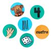 Spanish Fence the Puppies - Subitizing Numeracy Center Grades PreK-K (Centro de Aritmetica - Juego de Enumeracion)