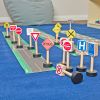 Excellerations® Premium Traffic Signs for Block Play - Set of 15