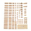 Excellerations® Sustainably Harvested Rubberwood Tabletop Unit Blocks - 110 Piece Set