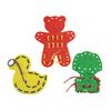 Excellerations® Extra-Large Animal Lacing Shapes - 9 Cards