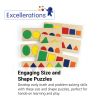 Excellerations® Size and Shape Puzzles - Set of 6