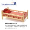 Excellerations® Wooden Doll Bed - 21-3/4"L