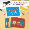 Large Washable Plastic Everyday Objects Stencils - Set of 12