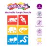 Colorations® Washable Plastic Jungle Stencils  - Set of 6