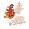 Colorations® Easy Build Wooden Tree - Set of 12