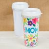 Colorations® Decorate Your Own Travel Mugs, Set of 12