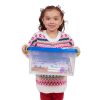 Large Storage Bin with Clip-Handle Lid