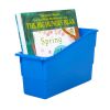 Really Good Stuff® Three Tier Shelf Storage with Blue Durable Book and Binder Holders