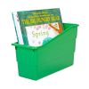 Really Good Stuff® Three Tier Shelf Storage with Green Durable Book and Binder Holders