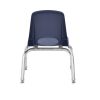 10" Stack Chair with Swivel Glides - 6 Pack - Navy