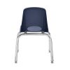 12" Stack Chair with Swivel Glides - 6 Pack - Navy