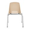 14" Stack Chair with Swivel Glides - 6 Pack - Sand