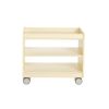 Environments® Mobile 19"H 2-Shelf Storage with Clear Back - Assembled