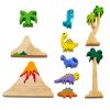Excellerations® Rubberwood Dinosaur Play Set - 10 Pieces