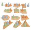 Excellerations® Stackable Wood and Silicone Cones - 48pcs