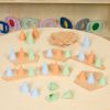 Excellerations® Stackable Wood and Silicone Cones - 48pcs