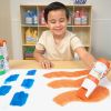 Colorations® Simply Washable Tempera Paint Gallon and Roll Set - 6 Colors
