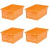 Environments® GemLuxe™ Easy Label Bin With Lid Set of 4 - Orange