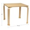 Environments® Milestones™ Bentwood Square Table 20"H
