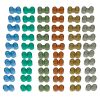 Excellerations® Earthtones Translucent Octagon Stackers - 60 Pieces