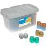 Excellerations® Earthtones Translucent Octagon Stackers - 60 Pieces
