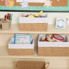 Discount School Supply® Paper Rope Baskets with Fabric Lining - Set of 3