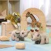 Excellerations® Realistic Plush Animals - Jungle Set of 4