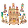Excellerations® Macaron and Wood Gem Blocks - 85pcs with 2 Trays