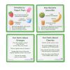 Excellerations® SpeciFun™ 4 Fruit Tile Specimens and Cards
