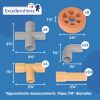 Excellerations® Pipetubes and Wheels Construction Set – 68 Pieces