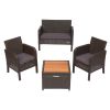 5 PIECE WICKER SET