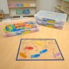Excellerations®ThinkTotes™ Light Table Math Activity Sets: Food, Fish, and Gems 303pcs