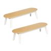 Environments® Milestones™ Bamboo and Rubberwood Bench - Set of 2