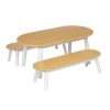 Environments® Milestones™ Bamboo Oval Table with 2 Benches