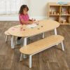 Environments® Milestones™ Bamboo Oval Table with 2 Benches