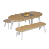 Environments® Milestones™ Bamboo Oval Table with 2 Benches